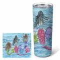 Mermaids Stainless Steel Skinny Tumbler 20 oz Vacuum Double Walled Reusable Insulated Travel Cup