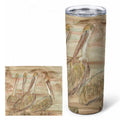 Brown Pelicans Stainless Steel Skinny Tumbler 20 oz Vacuum Double Walled Reusable Insulated Travel Cup