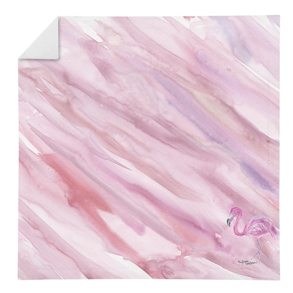 Flamingo #1 on Pink Napkin Cloth Washable, Soft, Durable, Table Dinner Napkins Cloth for Hotel, Lunch, Restaurant, Weddings, Parties