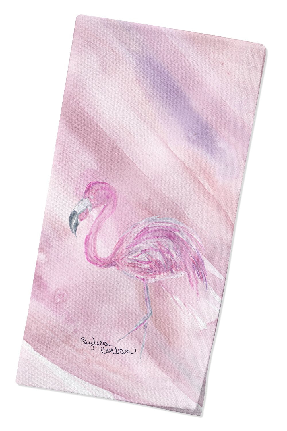 Flamingo #1 on Pink Napkin Cloth Washable, Soft, Durable, Table Dinner Napkins Cloth for Hotel, Lunch, Restaurant, Weddings, Parties