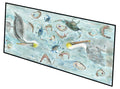 Pelicans, Crabs and Shrimp Runner Mat 28x58 Front Door Mat Indoor Outdoor Rugs for Entryway Hallway Foyer Non Slip Washable Wide Doormat