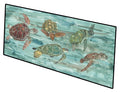 Loggerhead Turtles at Sea Runner Mat 28x58 Front Door Mat Indoor Outdoor Rugs for Entryway Hallway Foyer Non Slip Washable Wide Doormat