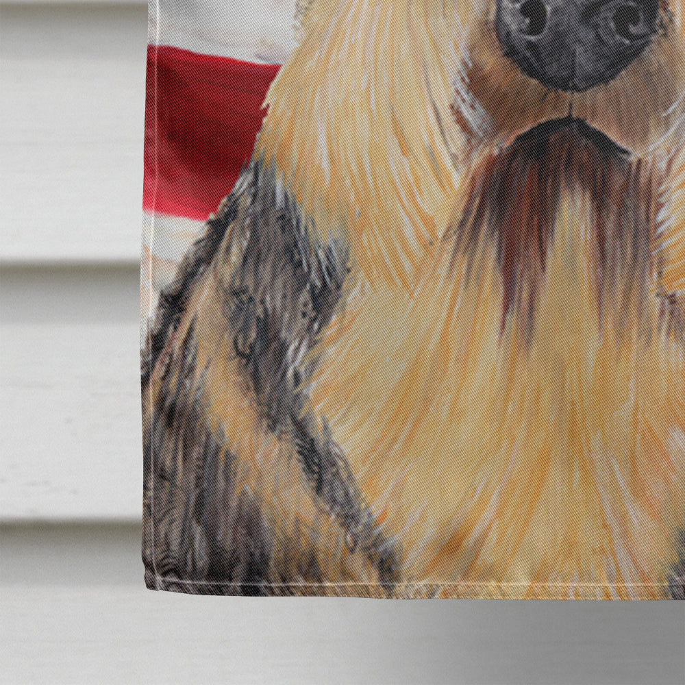 USA American Flag with Airedale House Flag 28x40 Porch Sleeve Pole Decorative Outside Yard Banner Artwork Wall Hanging, Polyester