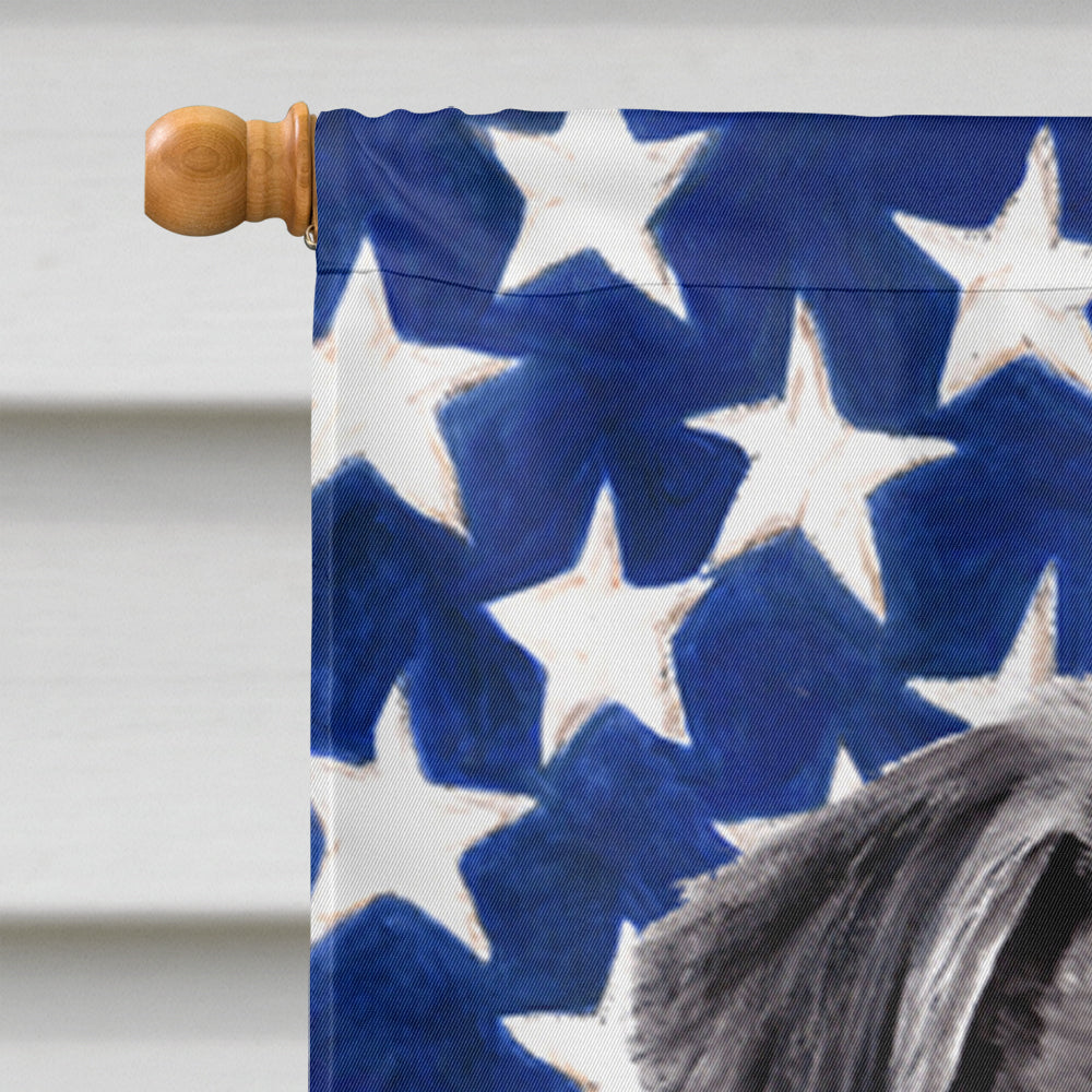 USA American Flag with Pug House Flag 28x40 Porch Sleeve Pole Decorative Outside Yard Banner Artwork Wall Hanging, Polyester