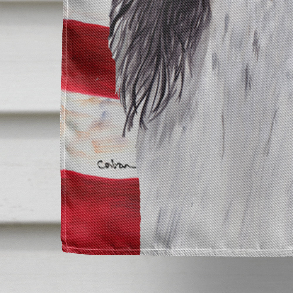USA American Flag with Springer Spaniel House Flag 28x40 Porch Sleeve Pole Decorative Outside Yard Banner Artwork Wall Hanging, Polyester