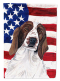 USA American Flag with Welsh Springer Spaniel House Flag 28x40 Porch Sleeve Pole Decorative Outside Yard Banner Artwork Wall Hanging, Polyester