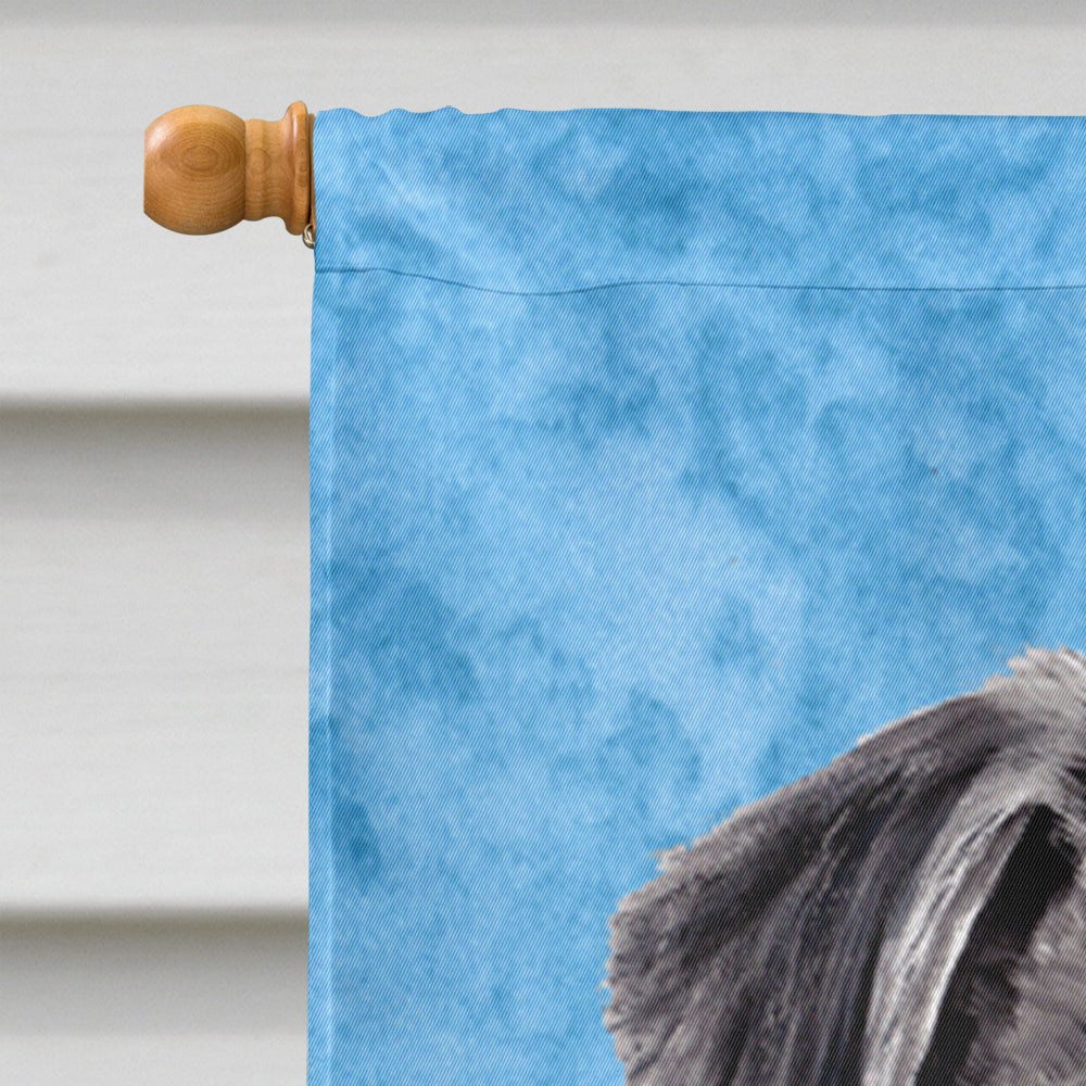 Pug in Summer Flowers House Flag 28x40 Porch Sleeve Pole Decorative Outside Yard Banner Artwork Wall Hanging, Polyester