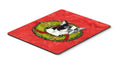 Boston Terrier Christmas Wreath Mouse Pad, Heat Resistant Trivet Hot Pad , Non Slip Rubber Desk Mat, Kitchen Counter Protector, Home Office Decor Gift