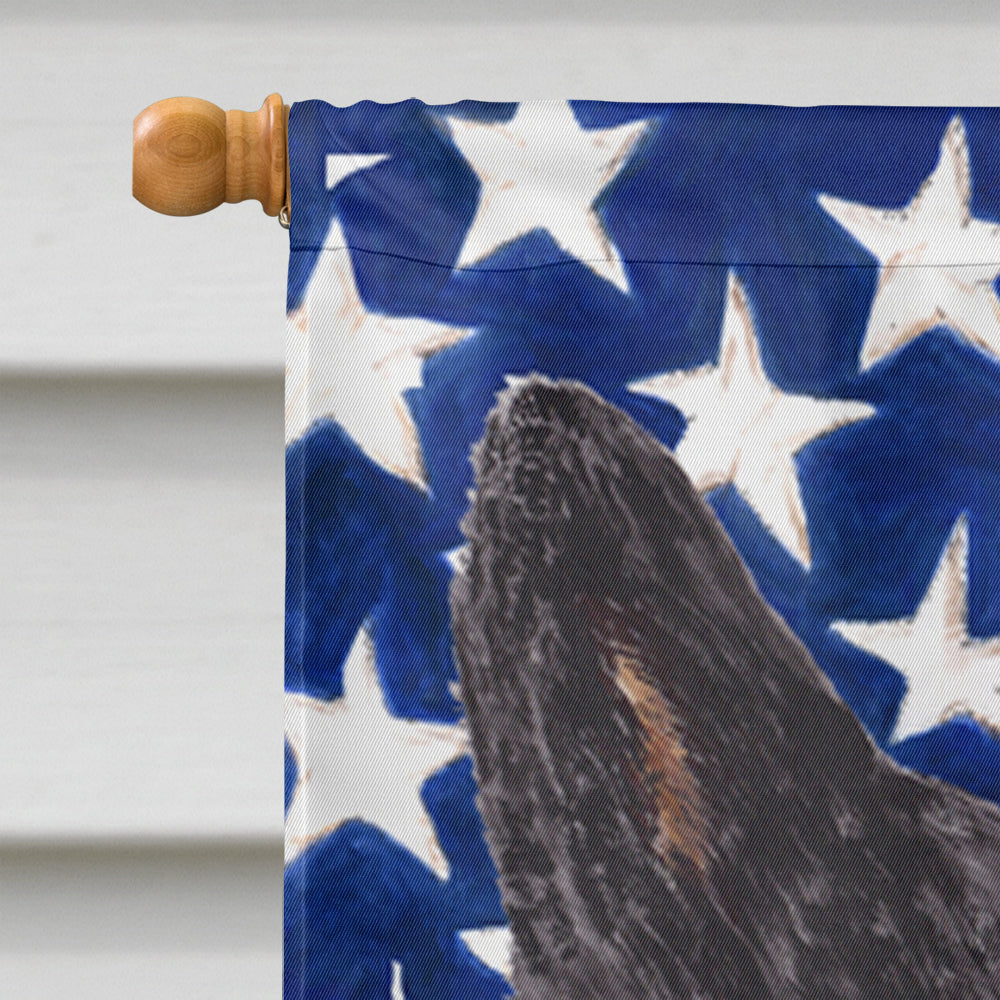 USA American Flag with Australian Cattle Dog House Flag 28x40 Porch Sleeve Pole Decorative Outside Yard Banner Artwork Wall Hanging, Polyester