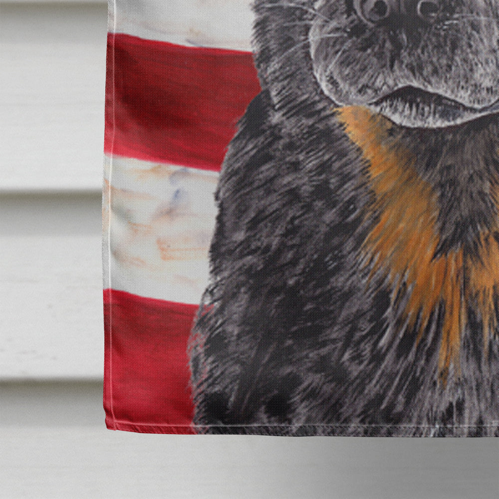 USA American Flag with Australian Cattle Dog House Flag 28x40 Porch Sleeve Pole Decorative Outside Yard Banner Artwork Wall Hanging, Polyester