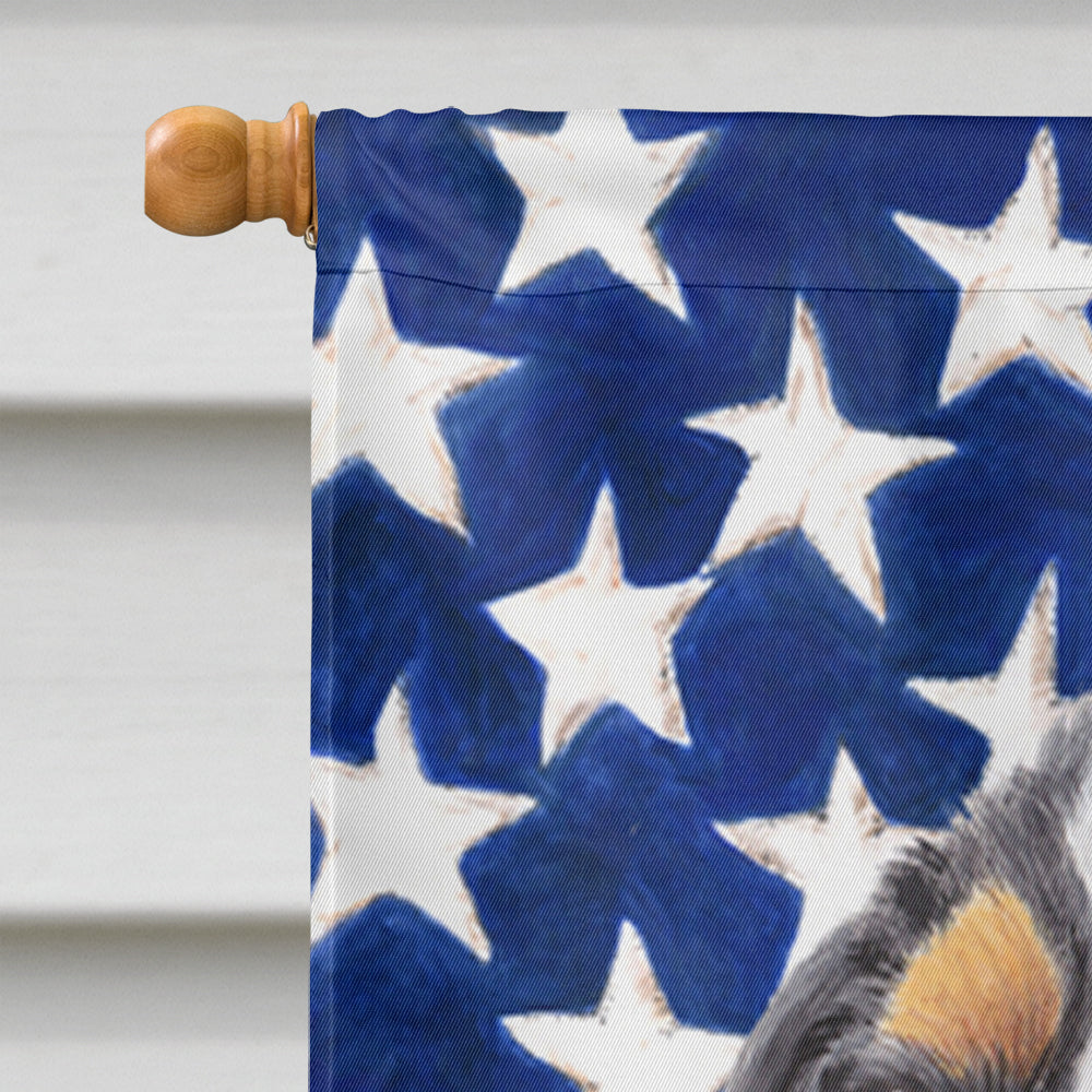 USA American Flag with Cavalier Spaniel House Flag 28x40 Porch Sleeve Pole Decorative Outside Yard Banner Artwork Wall Hanging, Polyester