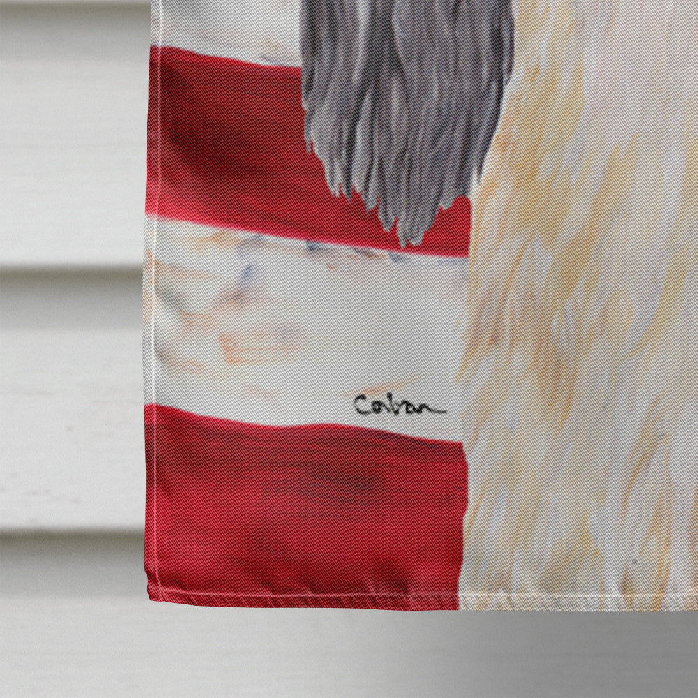 USA American Flag with Cavalier Spaniel House Flag 28x40 Porch Sleeve Pole Decorative Outside Yard Banner Artwork Wall Hanging, Polyester