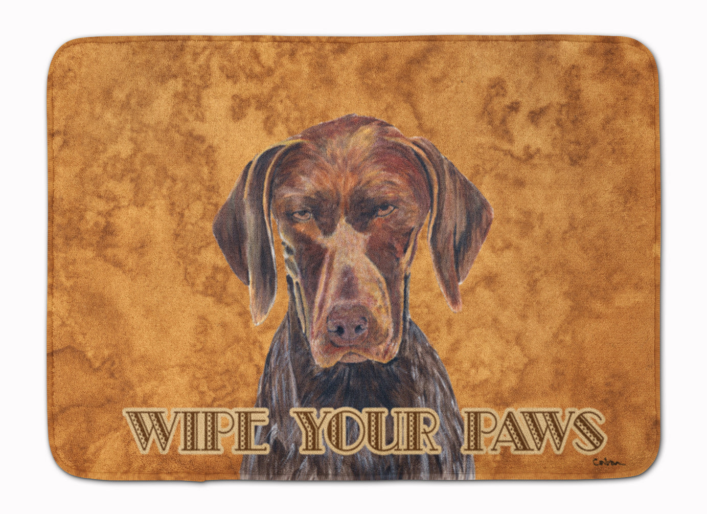 German Shorthaired Pointer Wipe your Paws Memory Foam Kitchen Mat Machine Washable Anti-Fatigue Cushion Comfort Bath or Kitchen Rug
