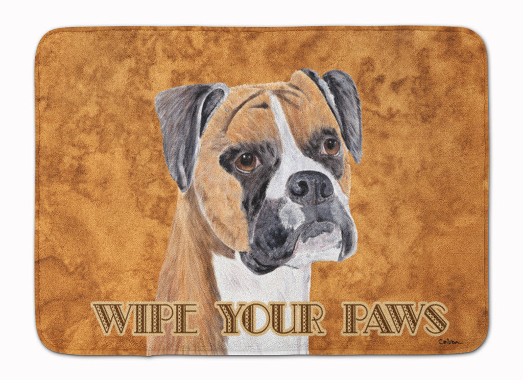Boxer Wipe your Paws Memory Foam Kitchen Mat Machine Washable Anti-Fatigue Cushion Comfort Bath or Kitchen Rug