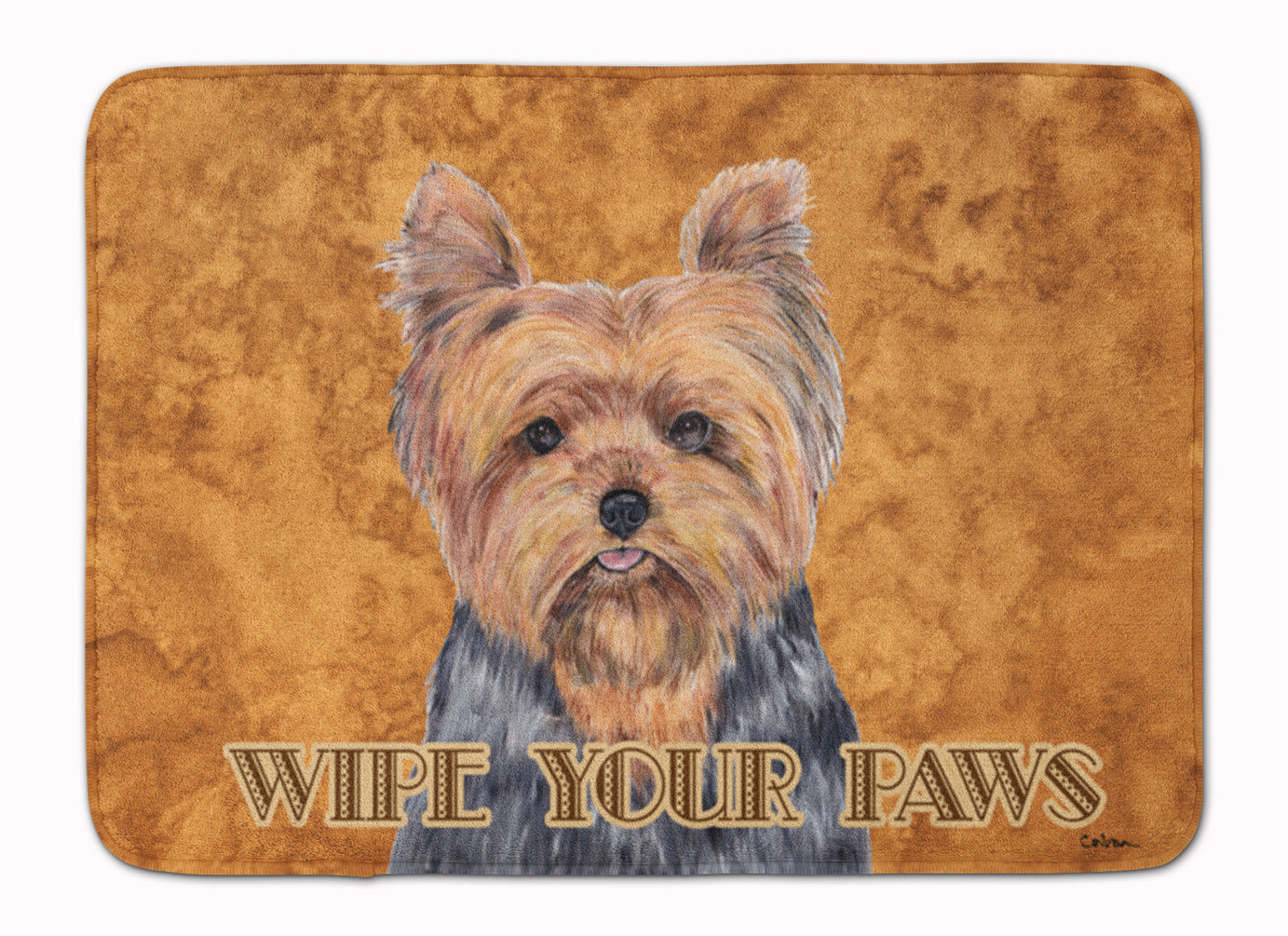 Yorkie Memory Foam Kitchen Mat Machine Washable Anti-Fatigue Cushion Comfort Bath or Kitchen Rug