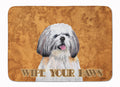 Shih Tzu Wipe your Paws Memory Foam Kitchen Mat Machine Washable Anti-Fatigue Cushion Comfort Bath or Kitchen Rug