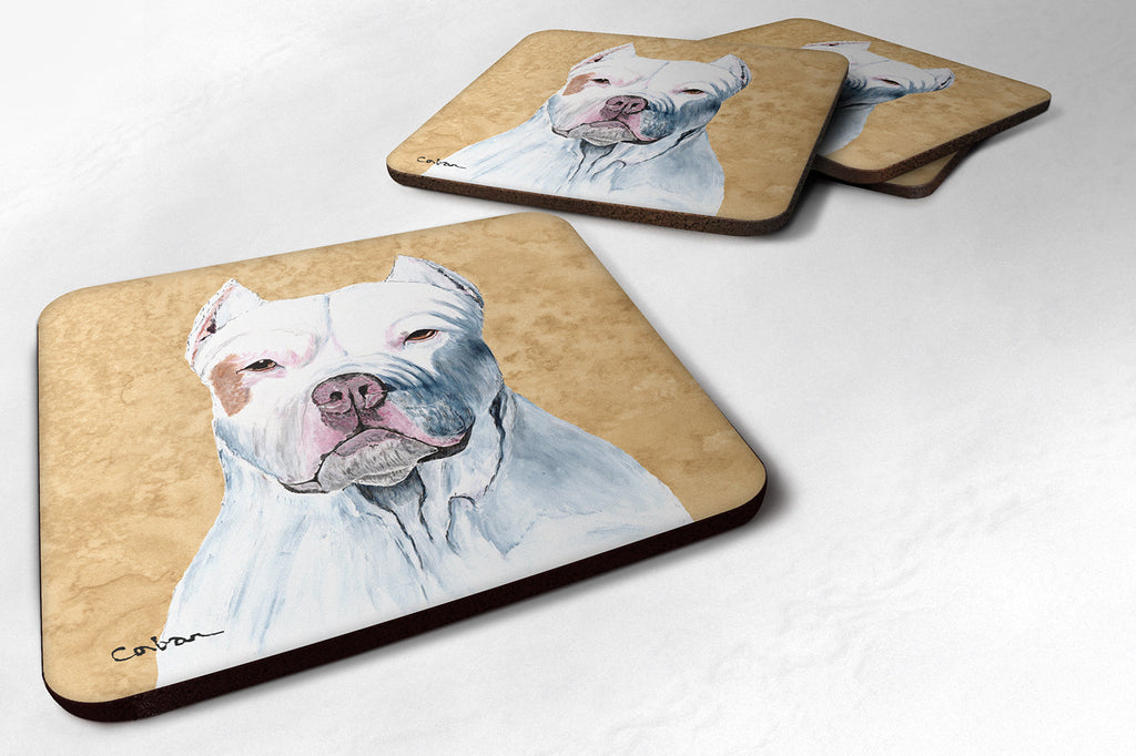 Pit Bull Wipe your Paws Foam Coasters Set of 4 Cup Coasters for Indoor Outdoor, Tabletop Protection, Anti Slip, Mouse pad Material