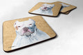 Pit Bull Wipe your Paws Foam Coasters Set of 4 Cup Coasters for Indoor Outdoor, Tabletop Protection, Anti Slip, Mouse pad Material