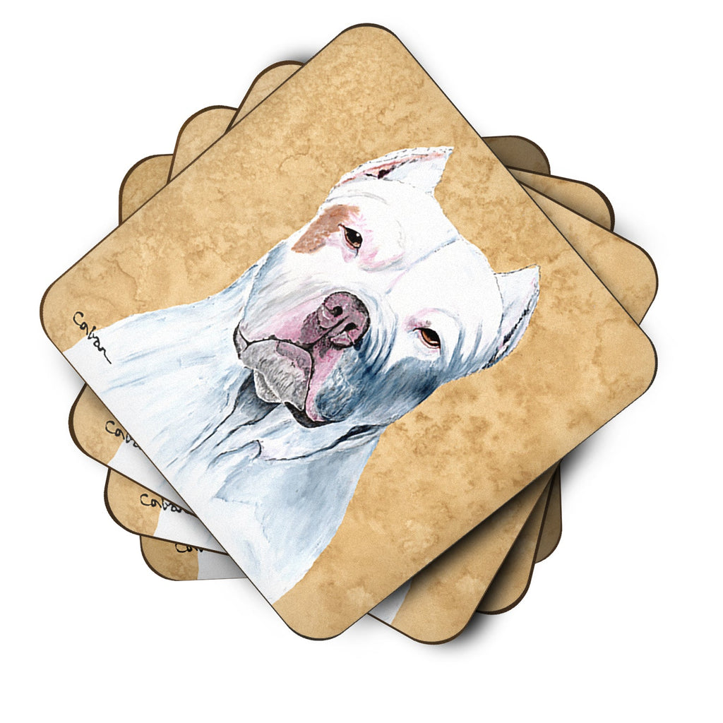 Pit Bull Wipe your Paws Foam Coasters Set of 4 Cup Coasters for Indoor Outdoor, Tabletop Protection, Anti Slip, Mouse pad Material