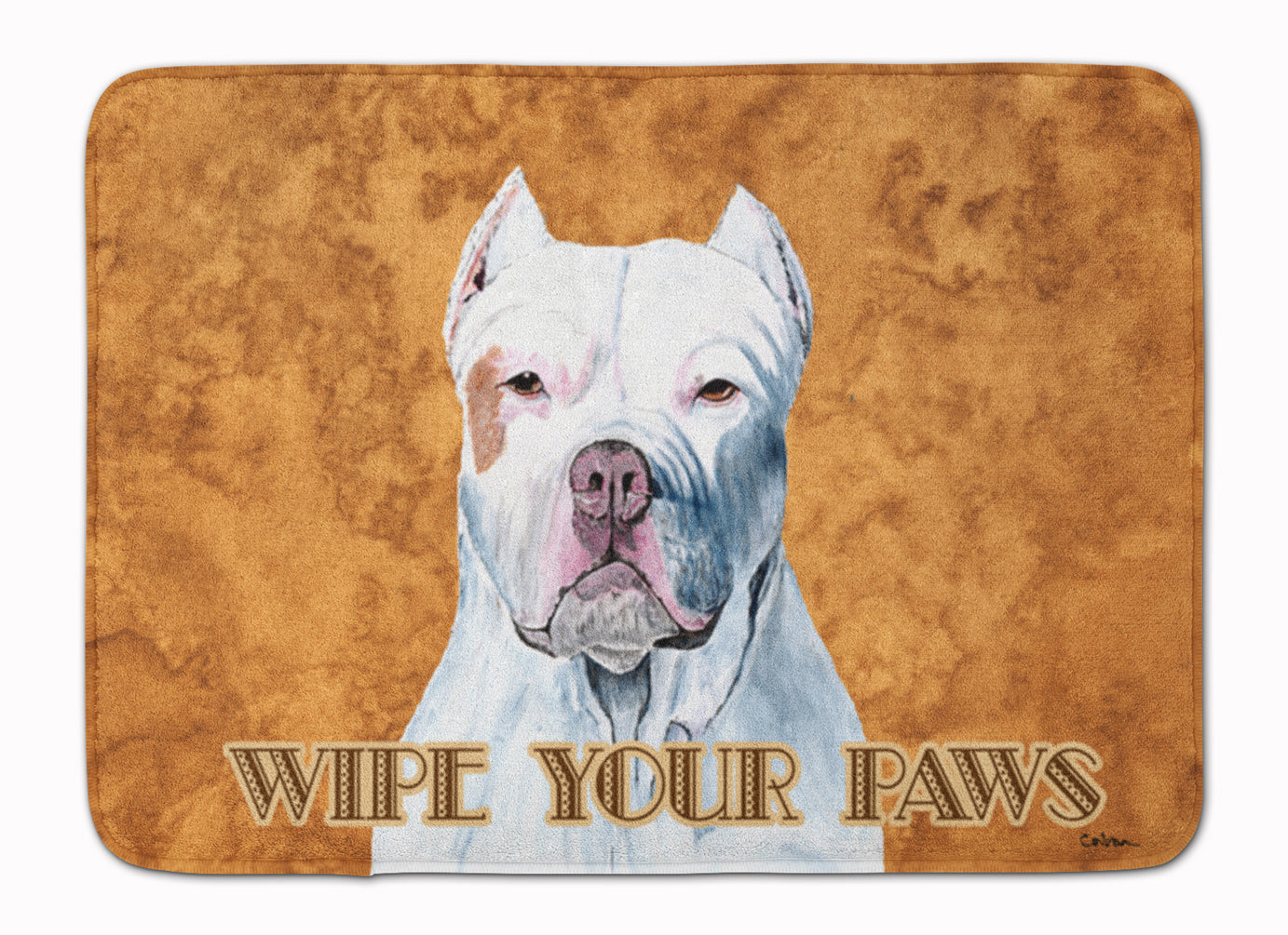 Pit Bull Wipe your Paws Memory Foam Kitchen Mat Machine Washable Anti-Fatigue Cushion Comfort Bath or Kitchen Rug