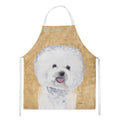 Bichon Frise Wipe your Paws Apron Cooking Kitchen Server Baking Crafts Gardening for Adult Women Men, Unisex, Large, Multicolor
