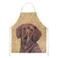 Dachshund Wipe your Paws Apron Cooking Kitchen Server Baking Crafts Gardening for Adult Women Men, Unisex, Large, Multicolor