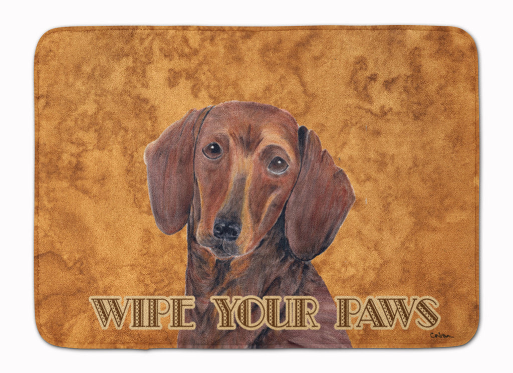Dachshund Wipe your Paws Memory Foam Kitchen Mat Machine Washable Anti-Fatigue Cushion Comfort Bath or Kitchen Rug