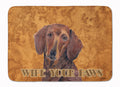 Dachshund Wipe your Paws Memory Foam Kitchen Mat Machine Washable Anti-Fatigue Cushion Comfort Bath or Kitchen Rug