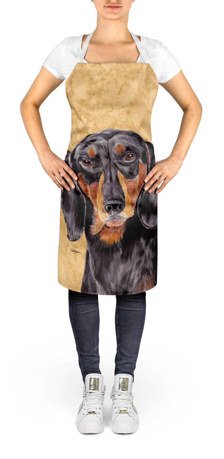Dachshund Wipe your Paws Apron Cooking Kitchen Server Baking Crafts Gardening for Adult Women Men, Unisex, Large, Multicolor