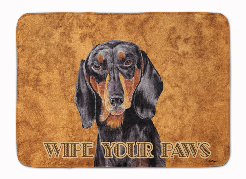 Dachshund Wipe your Paws Memory Foam Kitchen Mat Machine Washable Anti-Fatigue Cushion Comfort Bath or Kitchen Rug