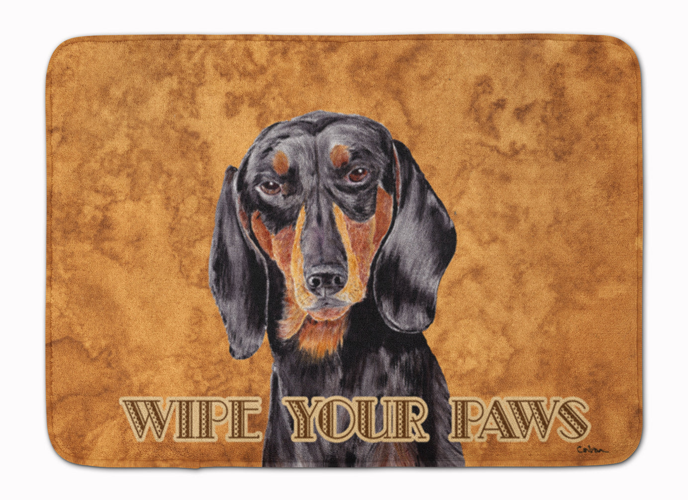 Dachshund Wipe your Paws Memory Foam Kitchen Mat Machine Washable Anti-Fatigue Cushion Comfort Bath or Kitchen Rug