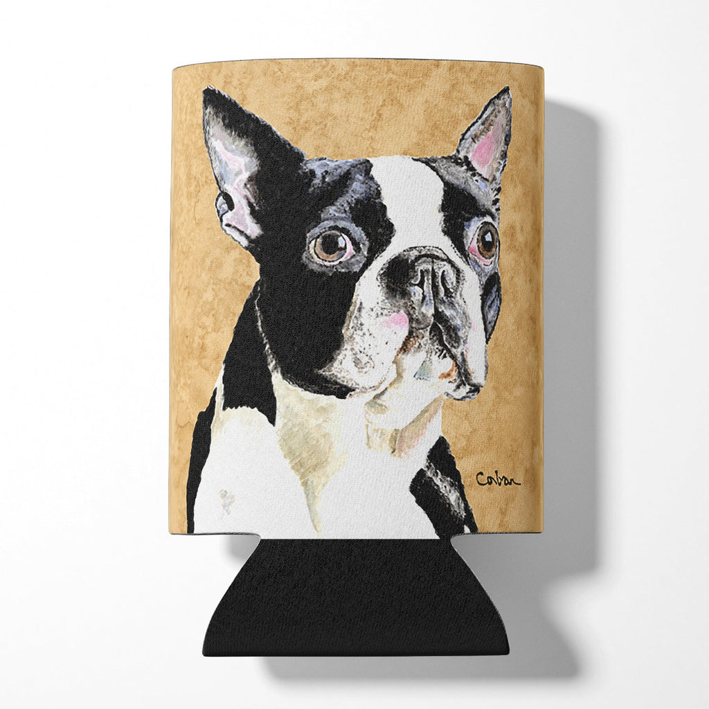 Boston Terrier Wipe your Paws Can or Bottle Hugger Cooler Sleeve for Standard 12 oz Cans, Insulated Foam Beer & Soda Can Hugger Reusable
