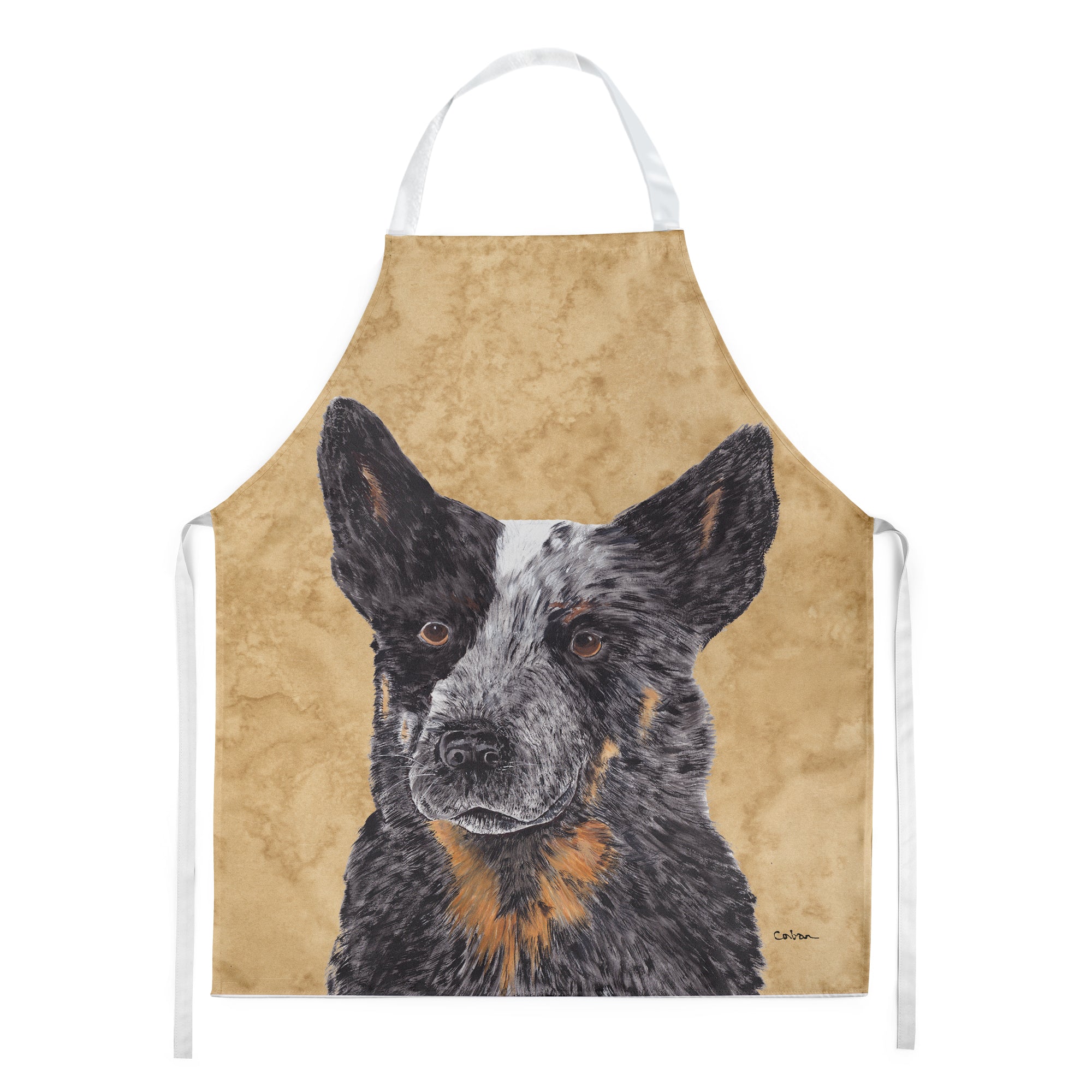 Australian Cattle Dog Wipe your Paws Apron Cooking Kitchen Server Baking Crafts Gardening for Adult Women Men, Unisex, Large, Multicolor