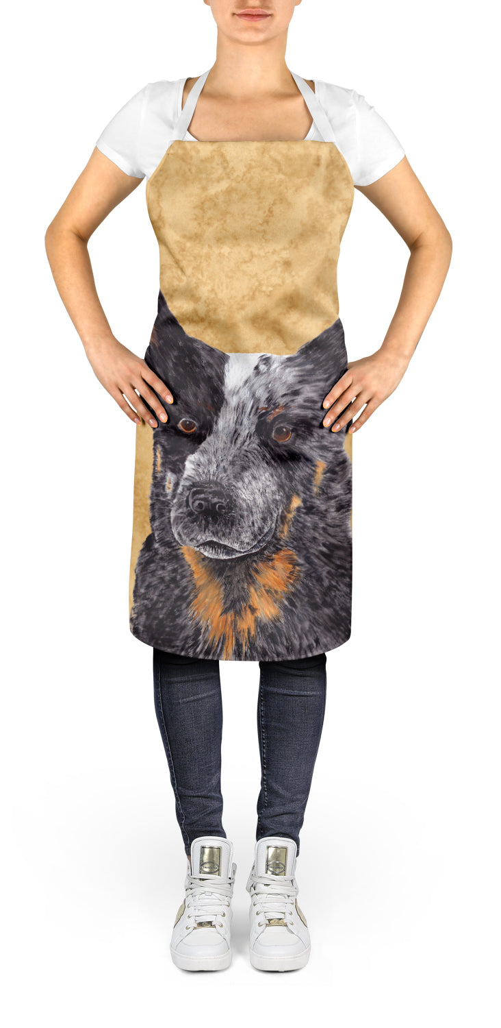 Australian Cattle Dog Wipe your Paws Apron Cooking Kitchen Server Baking Crafts Gardening for Adult Women Men, Unisex, Large, Multicolor