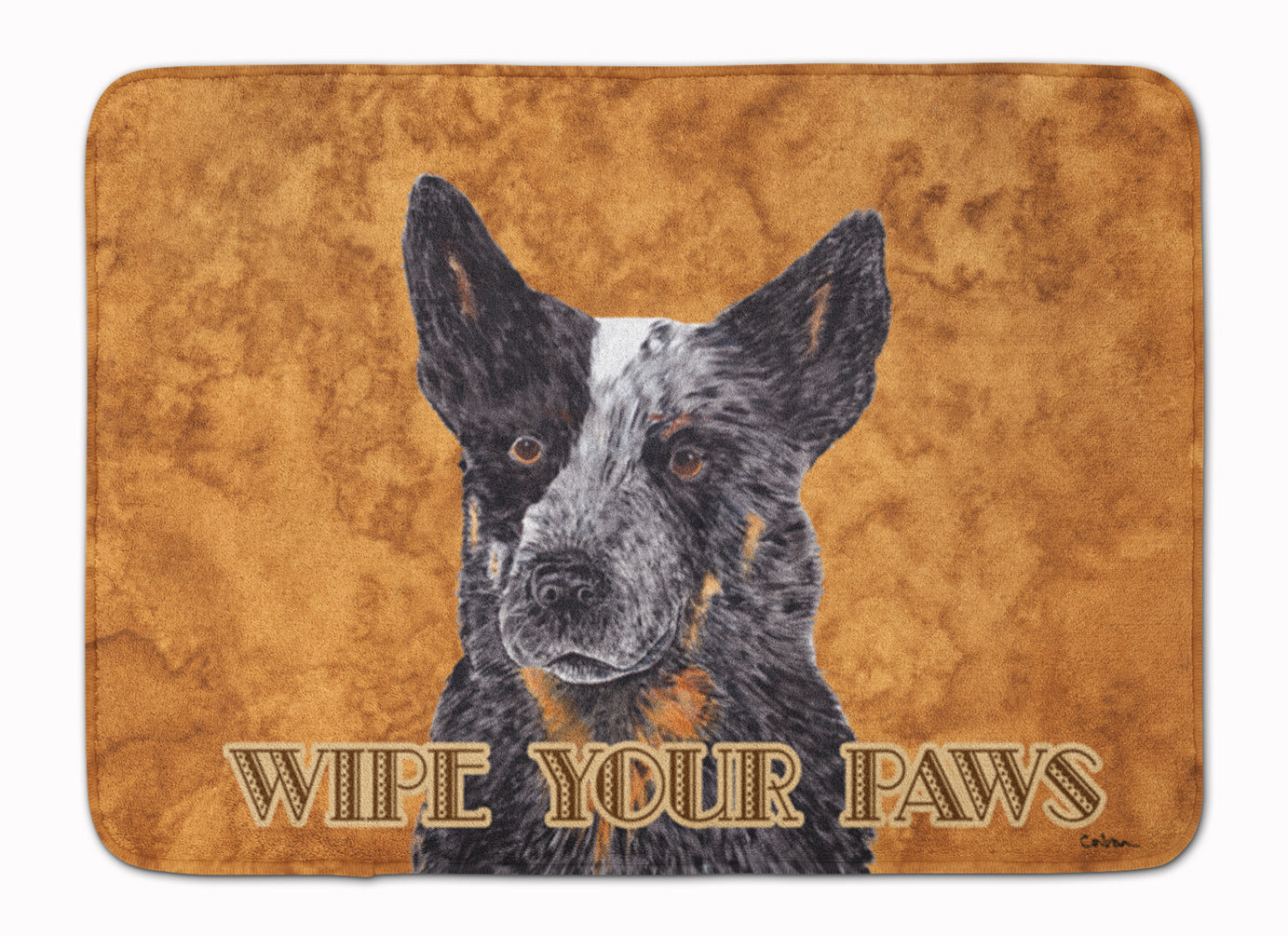 Australian Cattle Dog Wipe your Paws Memory Foam Kitchen Mat Machine Washable Anti-Fatigue Cushion Comfort Bath or Kitchen Rug