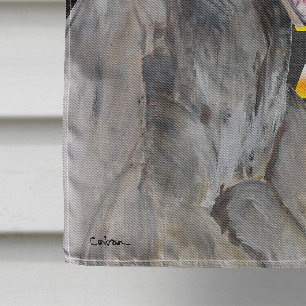 Weimaraner Candy Corn Halloween Portrait House Flag 28x40 Porch Sleeve Pole Decorative Outside Yard Banner Artwork Wall Hanging, Polyester