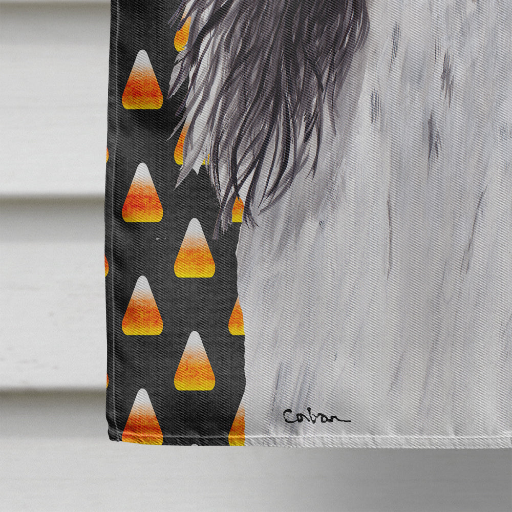 Springer Spaniel Candy Corn Halloween Portrait House Flag 28x40 Porch Sleeve Pole Decorative Outside Yard Banner Artwork Wall Hanging, Polyester
