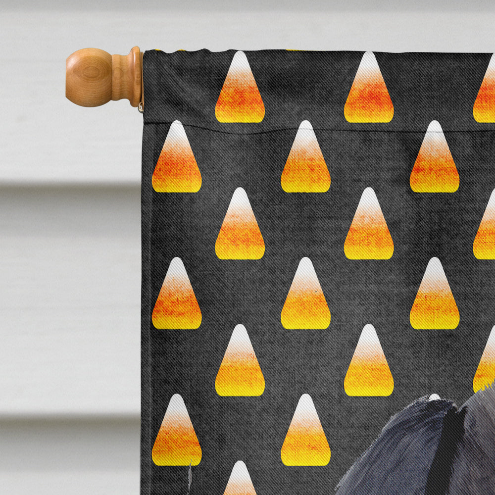 Labrador Candy Corn Halloween Portrait House Flag 28x40 Porch Sleeve Pole Decorative Outside Yard Banner Artwork Wall Hanging, Polyester