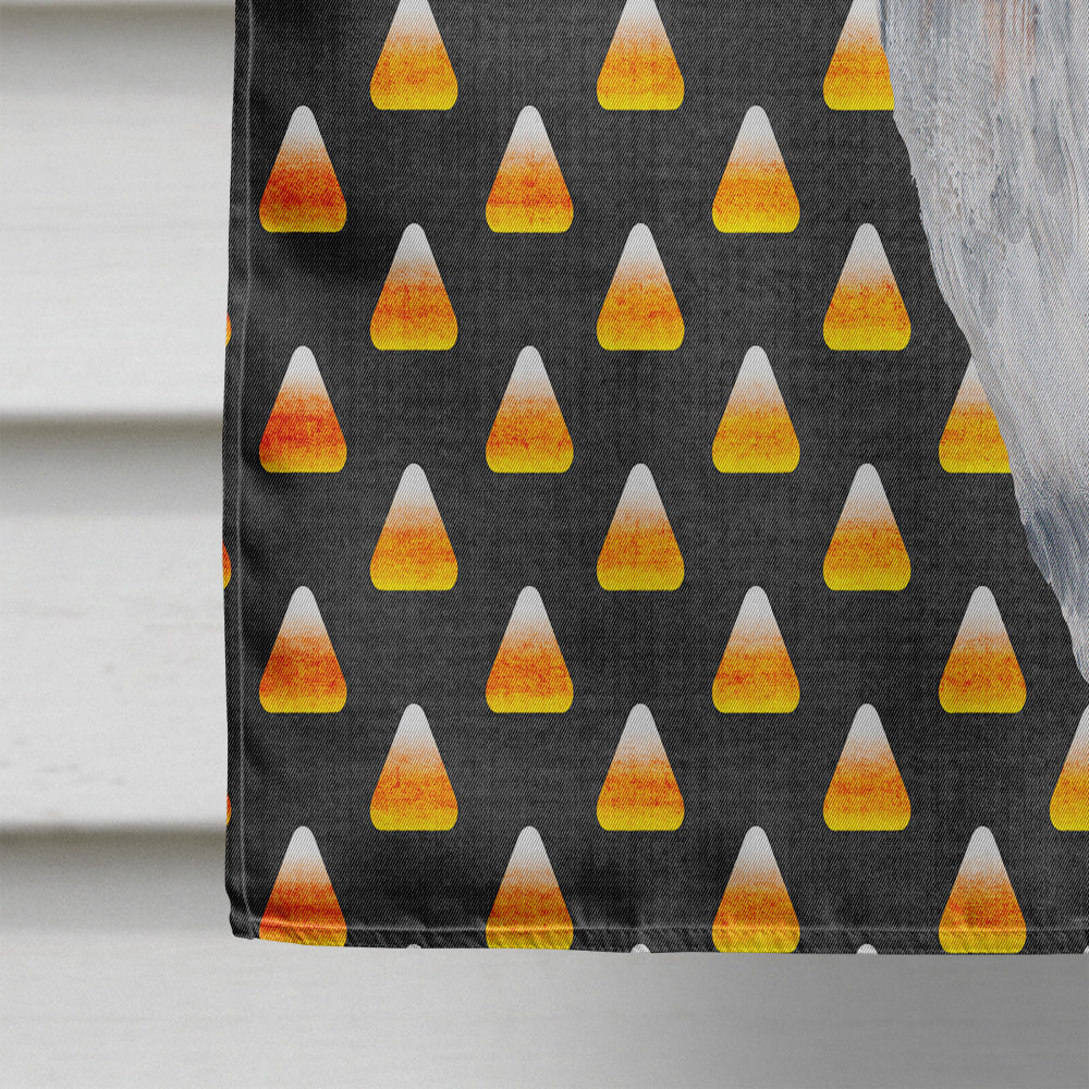 Beagle Candy Corn Halloween Portrait House Flag 28x40 Porch Sleeve Pole Decorative Outside Yard Banner Artwork Wall Hanging, Polyester