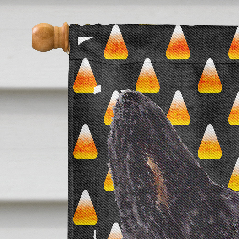 Australian Cattle Dog Candy Corn Halloween Portrait House Flag 28x40 Porch Sleeve Pole Decorative Outside Yard Banner Artwork Wall Hanging, Polyester