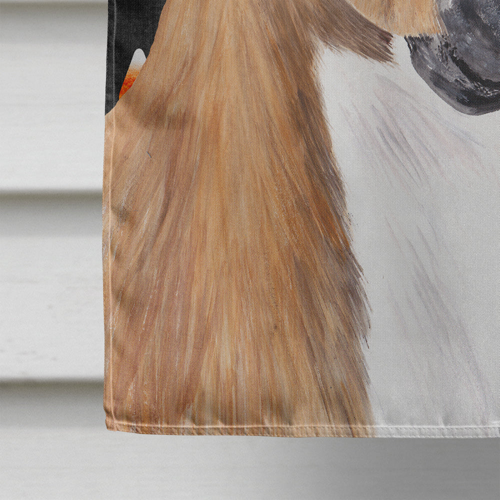 Boxer Fawn Uncropped Ears Candy Corn Halloween Portrait House Flag 28x40 Porch Sleeve Pole Decorative Outside Yard Banner Artwork Wall Hanging, Polyester