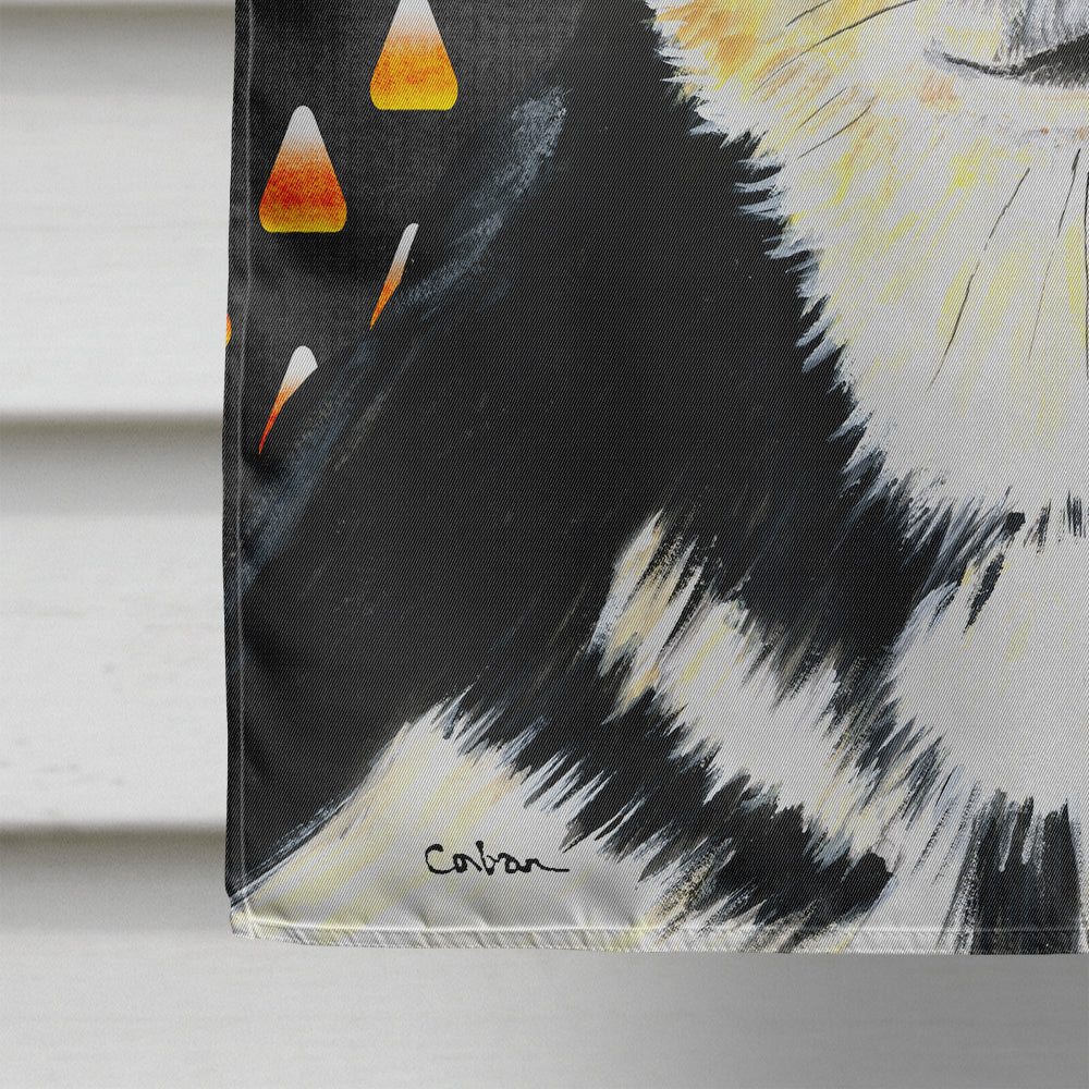 Chihuahua Candy Corn Halloween Portrait House Flag 28x40 Porch Sleeve Pole Decorative Outside Yard Banner Artwork Wall Hanging, Polyester
