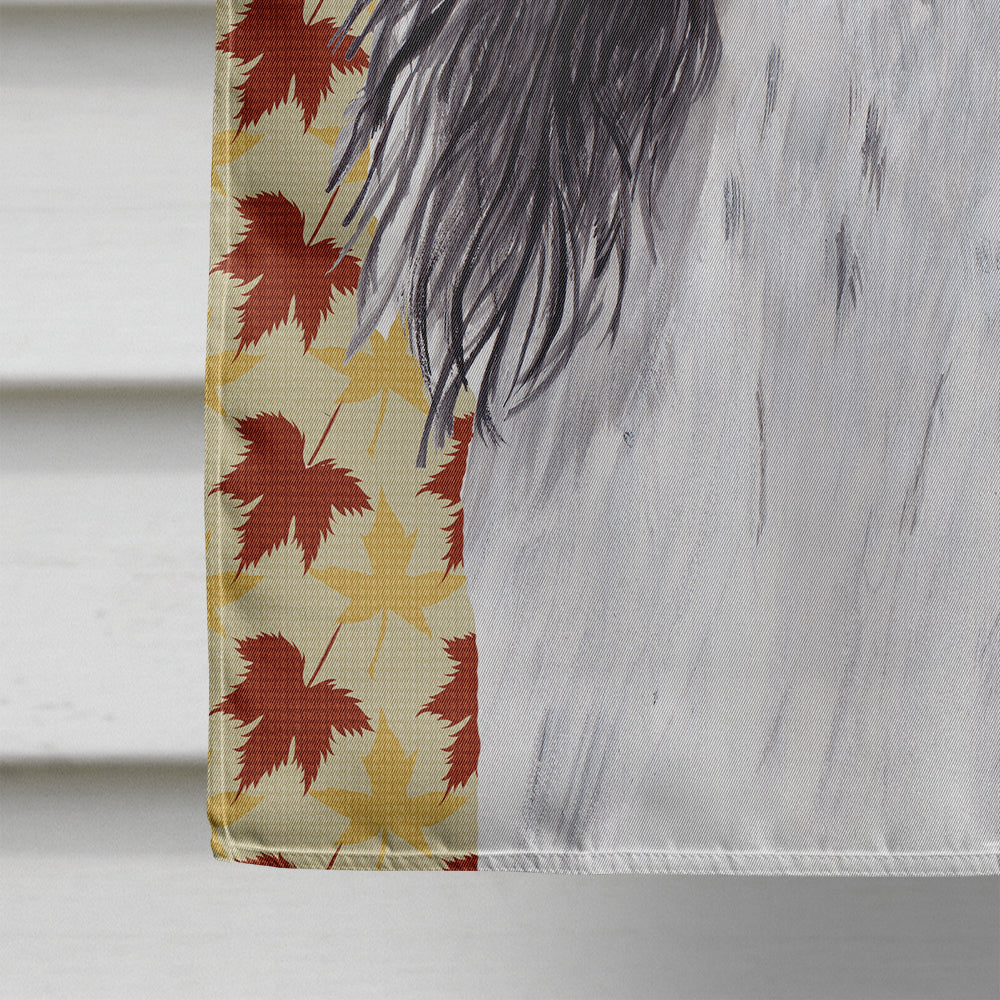 Springer Spaniel Fall Leaves Portrait House Flag 28x40 Porch Sleeve Pole Decorative Outside Yard Banner Artwork Wall Hanging, Polyester