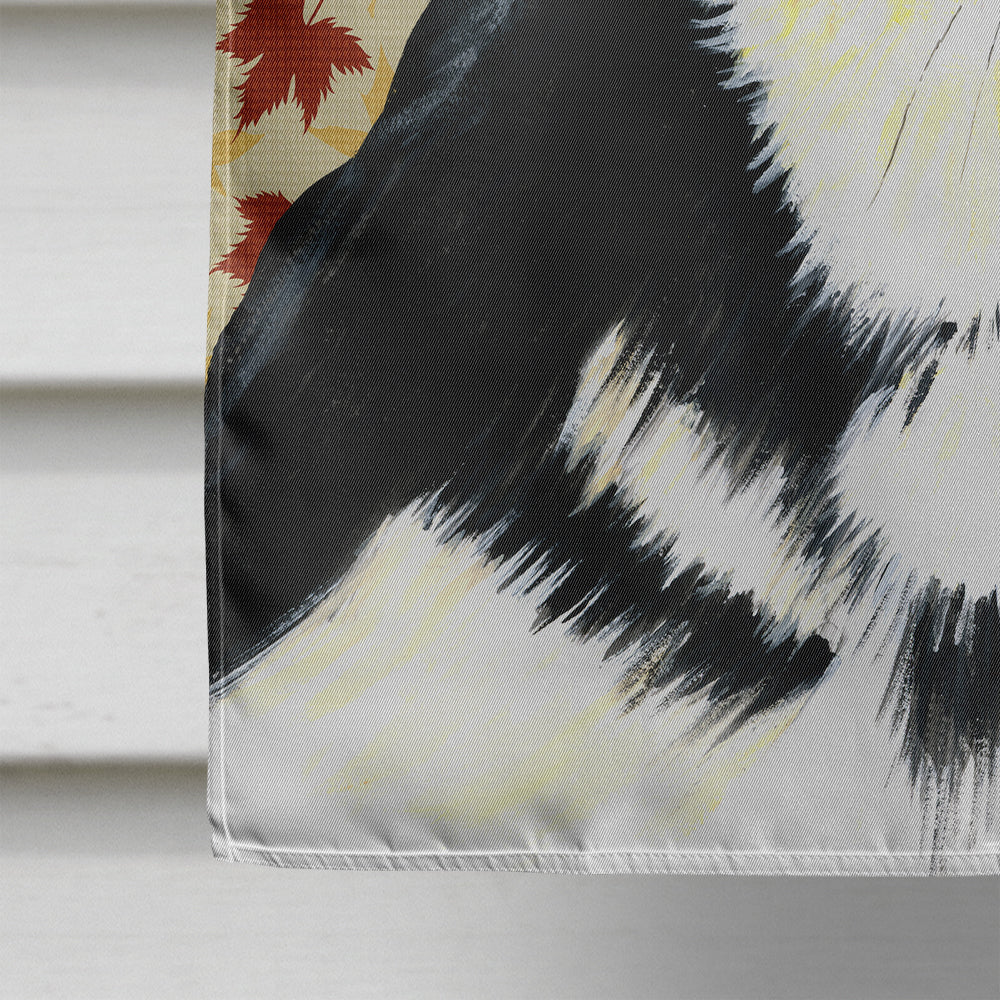 Chihuahua Fall Leaves Portrait House Flag 28x40 Porch Sleeve Pole Decorative Outside Yard Banner Artwork Wall Hanging, Polyester