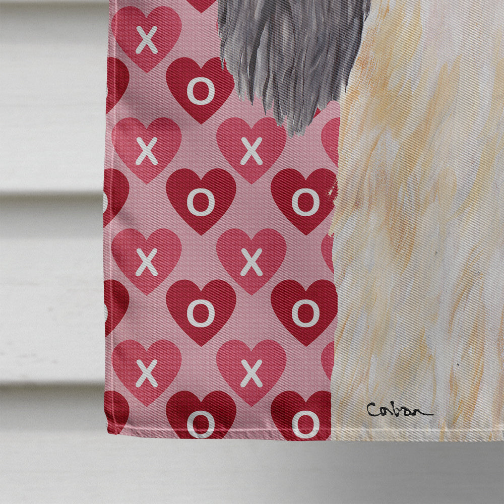 Cavalier Spaniel Hearts Love and Valentine's Day Portrait House Flag 28x40 Porch Sleeve Pole Decorative Outside Yard Banner Artwork Wall Hanging, Polyester
