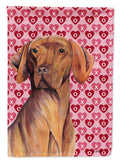 Vizsla Hearts Love and Valentine's Day Portrait House Flag 28x40 Porch Sleeve Pole Decorative Outside Yard Banner Artwork Wall Hanging, Polyester