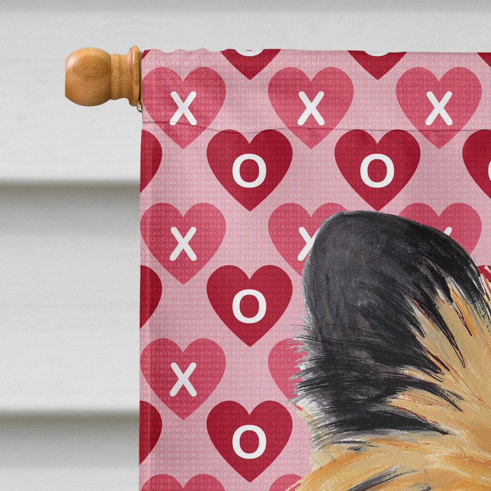 Cairn Terrier Hearts Love and Valentine's Day Portrait House Flag 28x40 Porch Sleeve Pole Decorative Outside Yard Banner Artwork Wall Hanging, Polyester