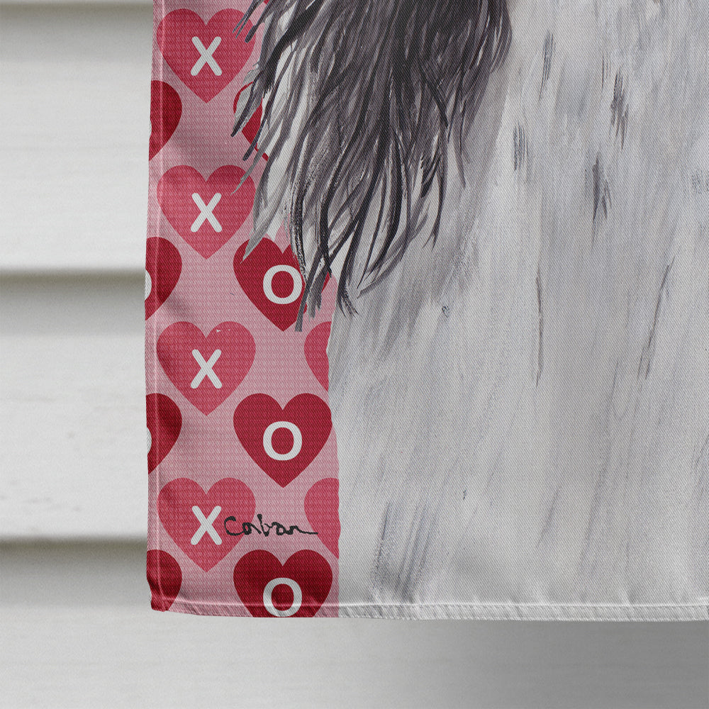 Springer Spaniel Hearts Love Valentine's Day House Flag 28x40 Porch Sleeve Pole Decorative Outside Yard Banner Artwork Wall Hanging, Polyester