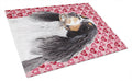 Springer Spaniel Hearts Love Valentine's Day Cutting Board Tempered Glass Kitchen Cutting Surface, Heat Resistant Chopping, Non-Slip Feet, Food Prep & Serving