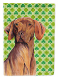 Vizsla St. Patrick's Day Shamrock Portrait House Flag 28x40 Porch Sleeve Pole Decorative Outside Yard Banner Artwork Wall Hanging, Polyester